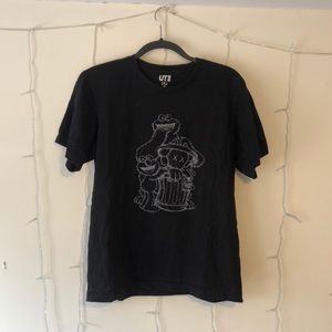 Uniqlo Kaws Sesame Street shirt